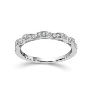 Diamond Band 0.2 ct tw Round 18k White Gold