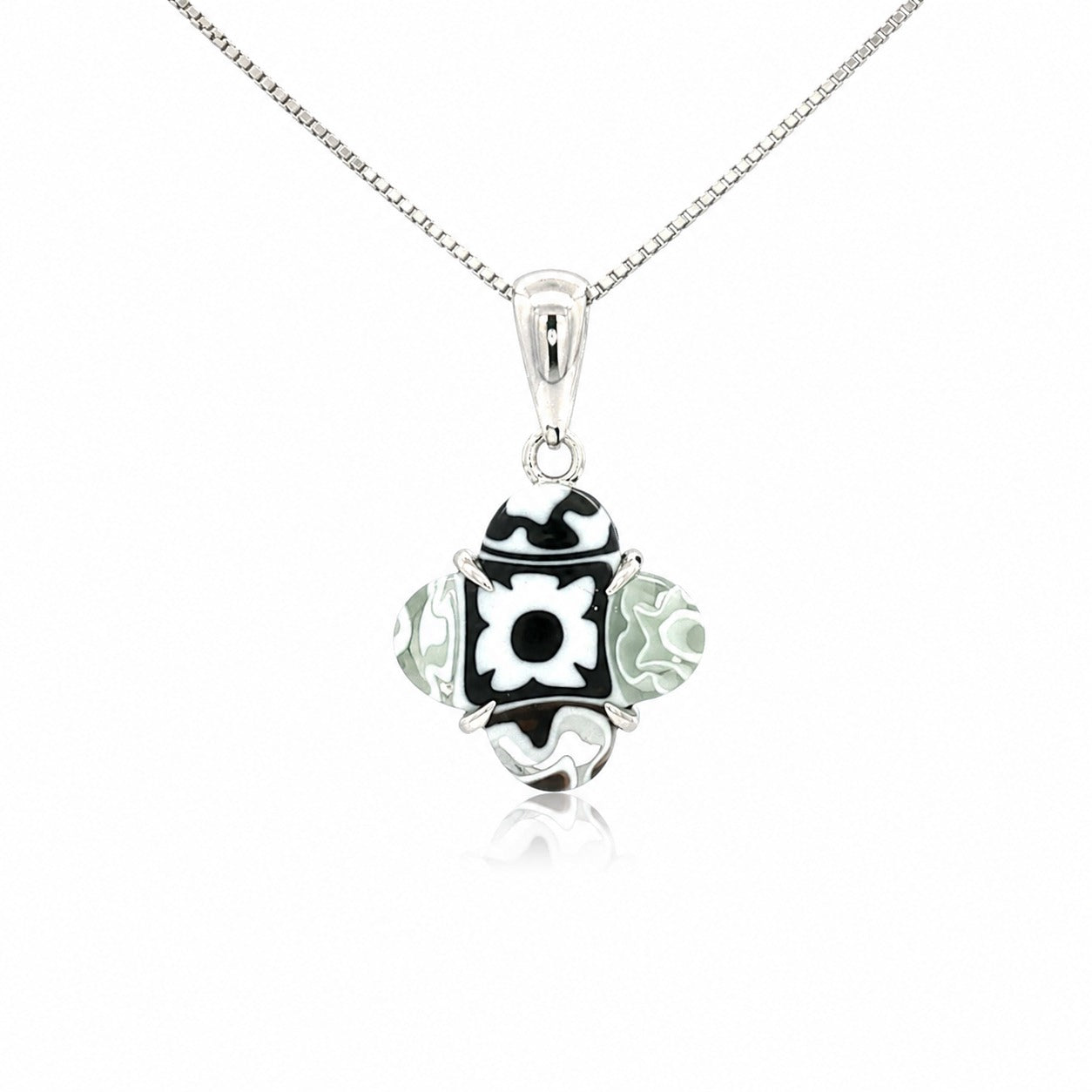 Murano Monochrome Glass Necklace