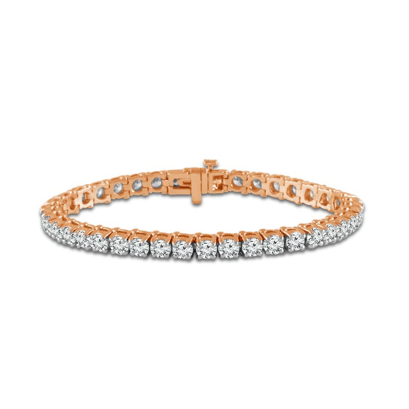 Diamond Bracelet 2 ct tw Round 14k White Gold