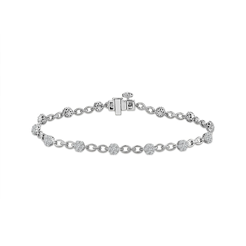 Diamond Bracelet 1 ct tw 10k Yellow Gold 10k White Gold