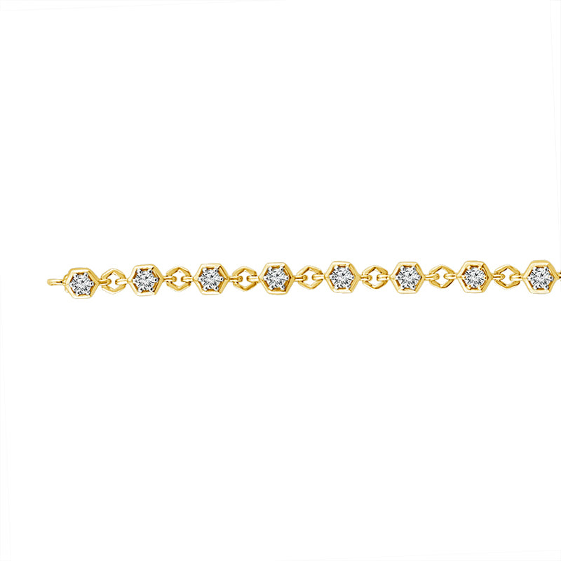 Diamond Bracelet 1 ct tw 10k Yellow Gold