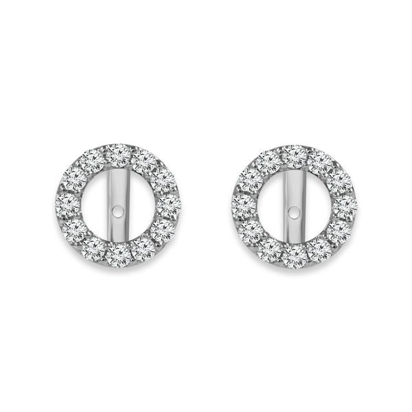 Diamond Enhancer Earrings 1 ct tw 14k White Gold