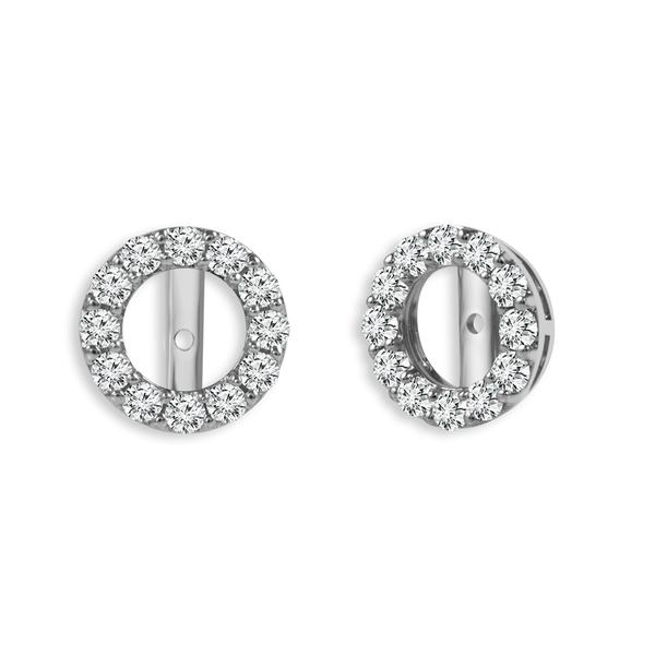 Diamond Enhancer Earrings 1 ct tw 14k White Gold