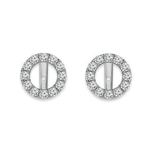 Diamond Enhancer Earrings 1 ct tw 14k White Gold