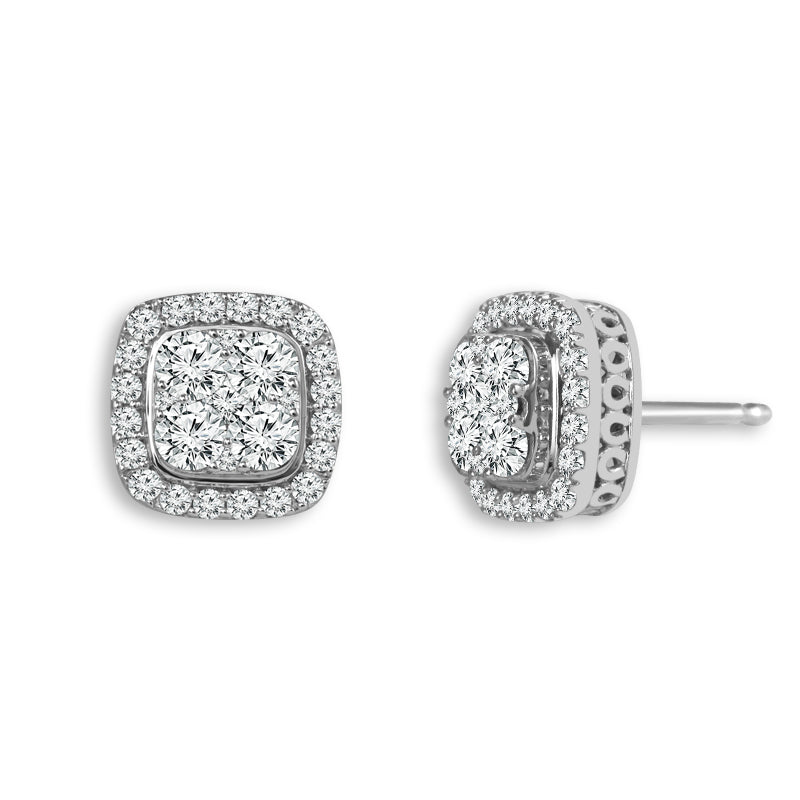Diamond Fashion Earrings 0.50 ct tw 10k White Gold