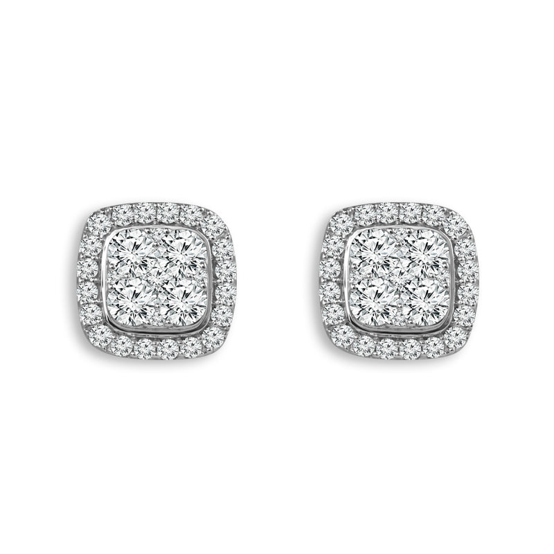 Diamond Fashion Earrings 0.75 ct tw 14k White Gold