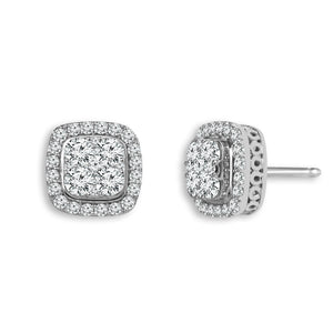 Diamond Fashion Earrings 0.75 ct tw 14k White Gold