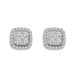 Diamond Fashion Earrings 0.75 ct tw 14k White Gold