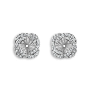 Diamond Enhancer Earrings 0.4 ct tw 14k White Gold