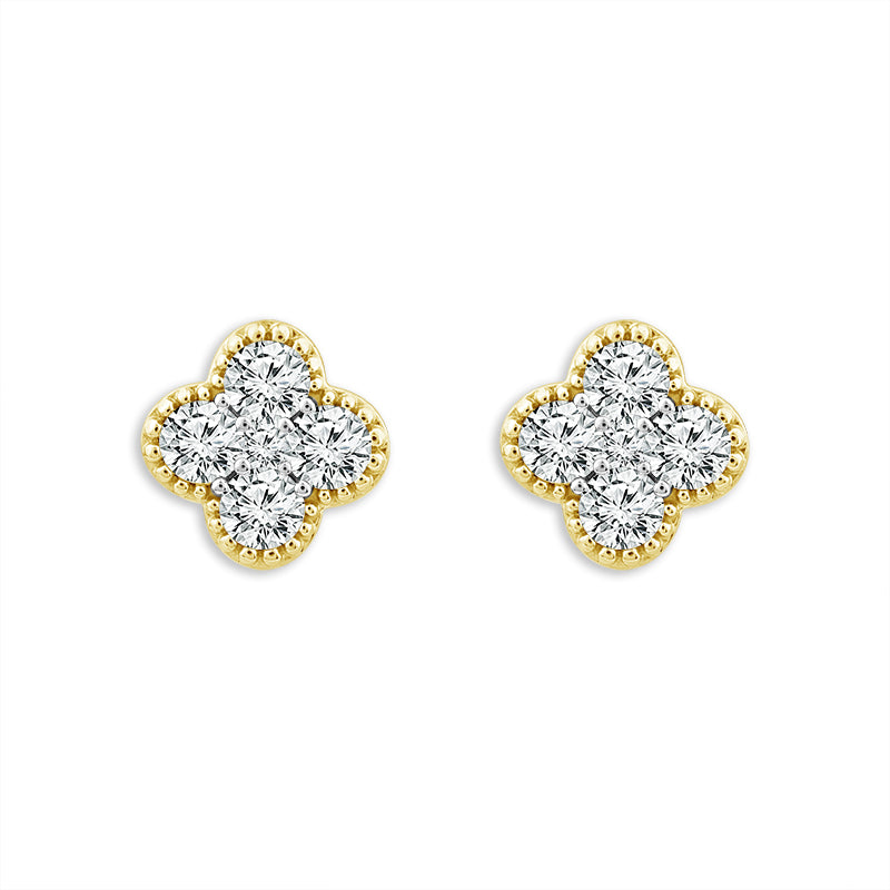 Diamond Fashion Earrings 1 ct tw 14k White Gold