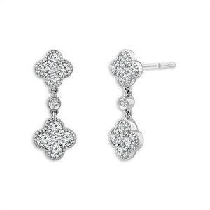 Diamond Fashion Earrings 0.75 ct tw 14k White Gold