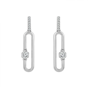 Diamond Fashion Earrings 0.40 ct tw 10k White Gold