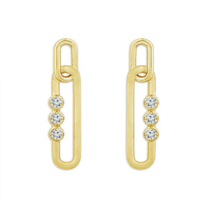 Diamond Fashion Earrings 0.50 ct tw 10k Yellow Gold
