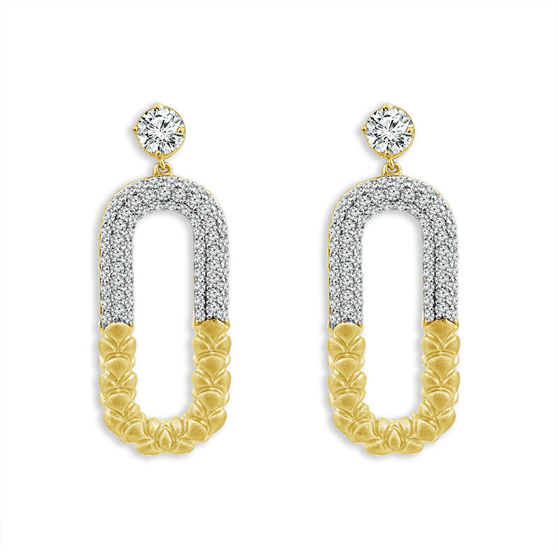 Diamond Fashion Earrings 1 ct tw 10k Yellow Gold