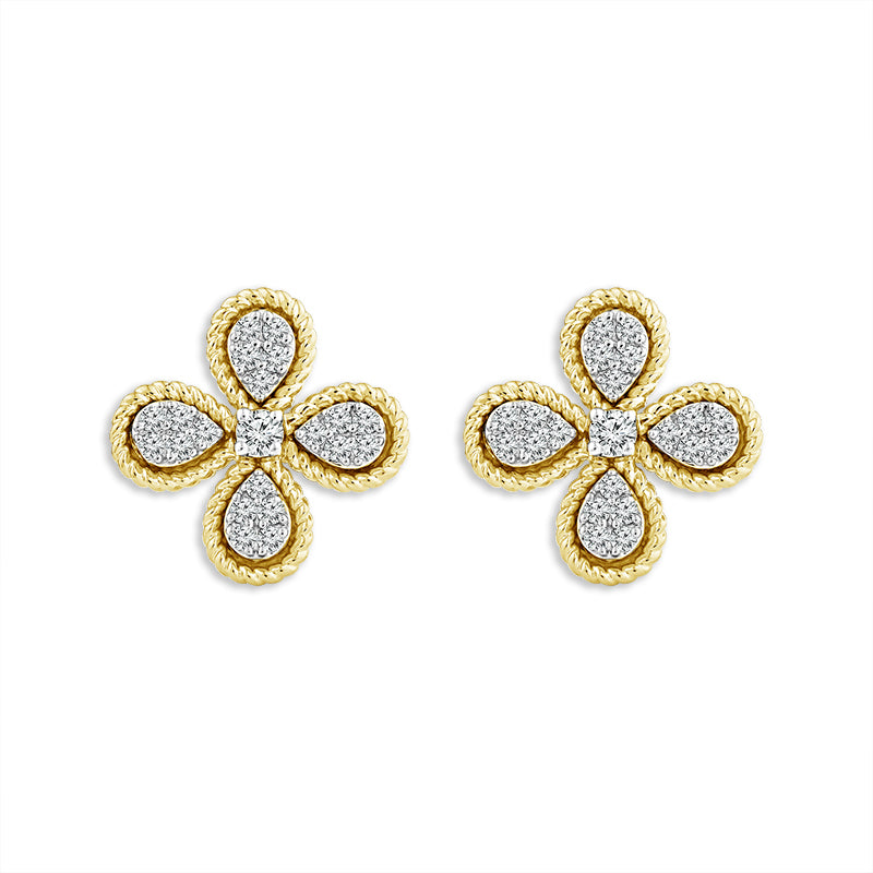 Diamond Fashion Earrings 0.25 ct tw 10k Yellow Gold