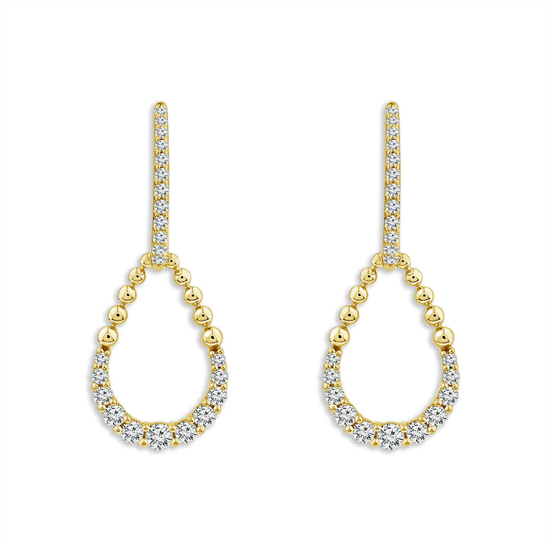 Diamond Fashion Earrings 0.63 ct tw 10k Yellow Gold