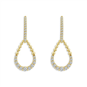 Diamond Fashion Earrings 0.63 ct tw 10k Yellow Gold