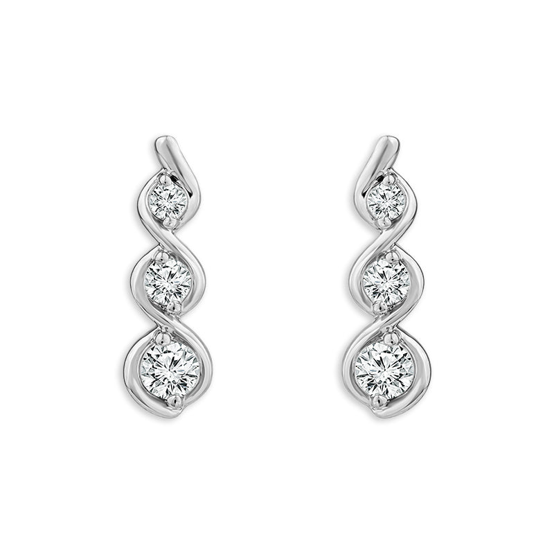 Diamond Fashion Earrings 0.40 ct tw 10k Yellow Gold