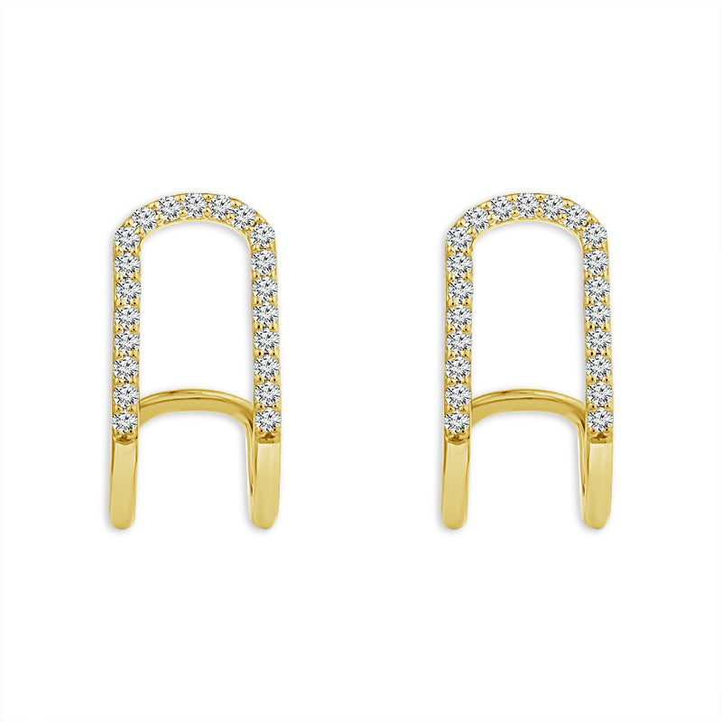 Diamond Fashion Earrings 0.25 ct tw 10k Yellow Gold