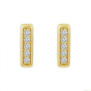 Diamond Fashion Earrings 0.10 ct tw 10k Yellow Gold