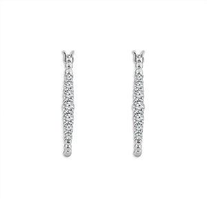 Diamond Hoops Earrings 1 ct tw 10k Yellow Gold