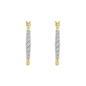 Diamond Hoops Earrings 1 ct tw 10k Yellow Gold