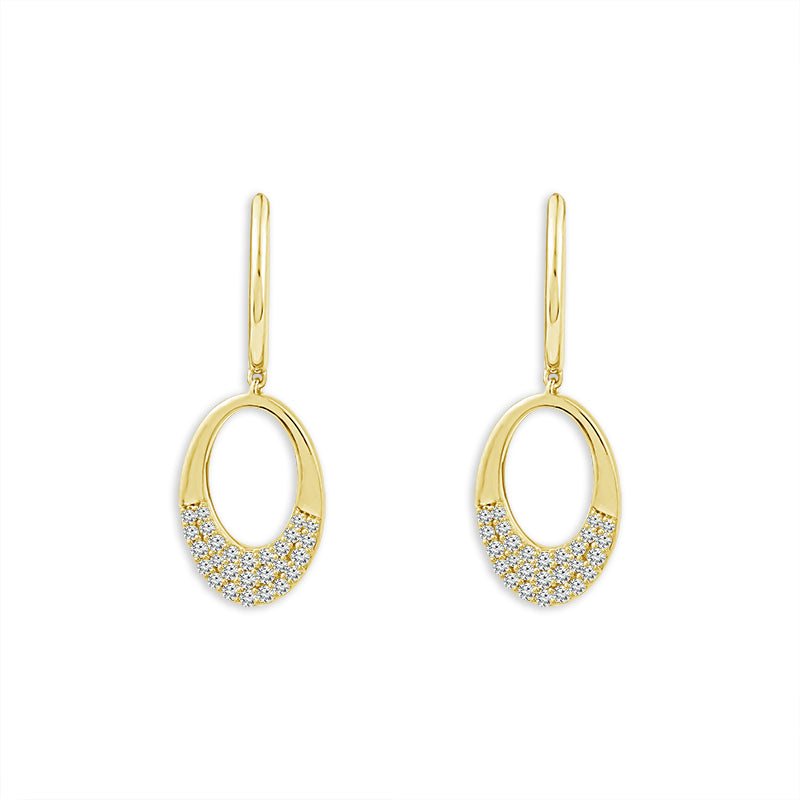 Diamond Fashion Earrings 0.33 ct tw 10k Yellow Gold