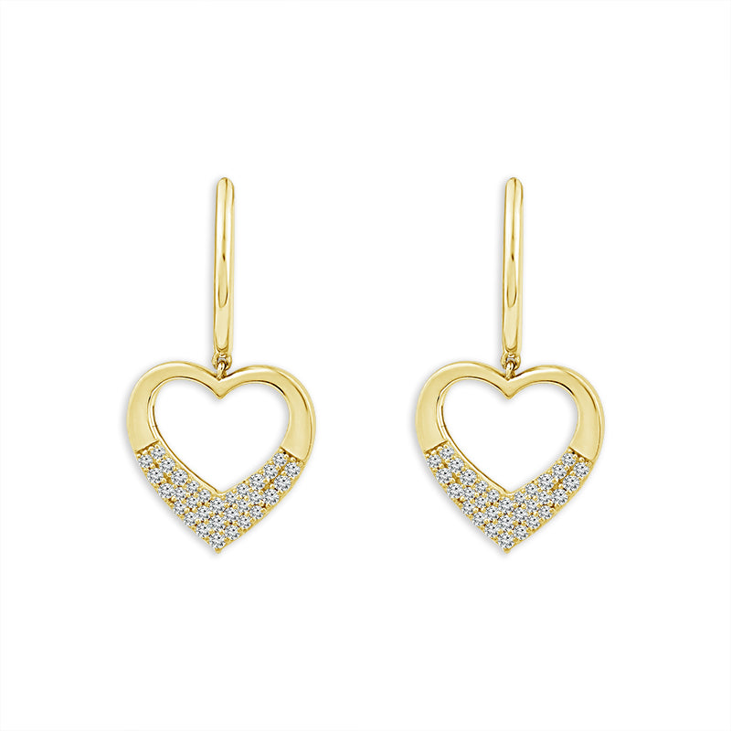 Diamond Fashion Earrings 0.33 ct tw 10k Yellow Gold