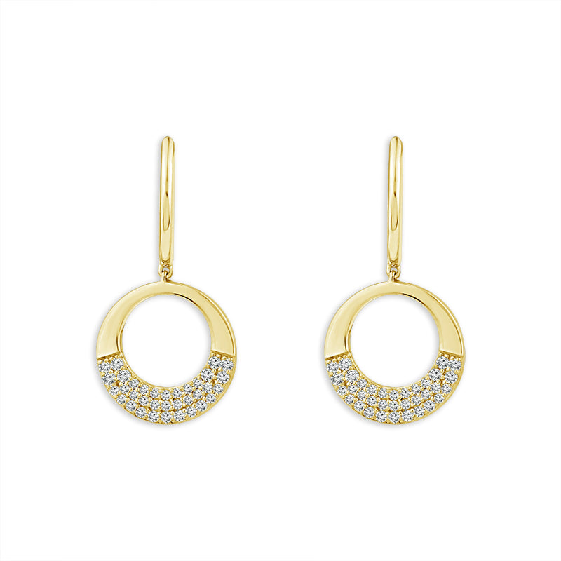 Diamond Fashion Earrings 0.33 ct tw 10k Yellow Gold