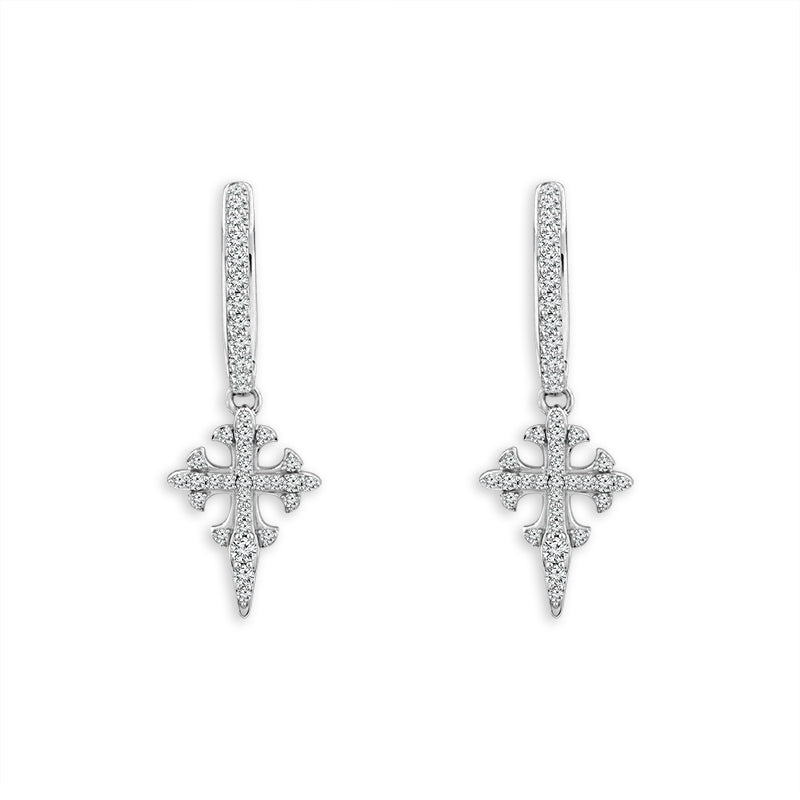 Diamond Hoops Earrings 0.50 ct tw 10k Yellow Gold
