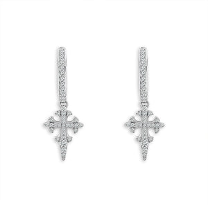 Diamond Hoops Earrings 0.50 ct tw 10k Yellow Gold