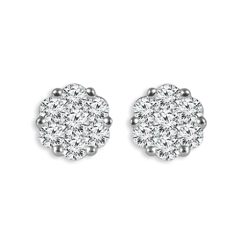 Diamond Fashion Earrings 0.25 ct tw 14k White Gold