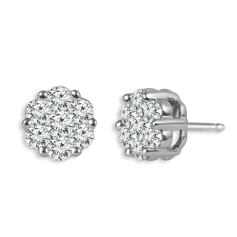Diamond Fashion Earrings 0.25 ct tw 14k White Gold