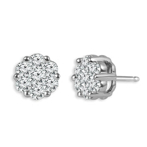 Diamond Fashion Earrings 0.25 ct tw 14k White Gold