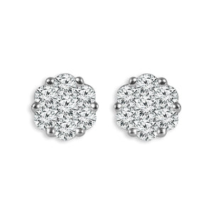 Diamond Fashion Earrings 0.25 ct tw 14k White Gold