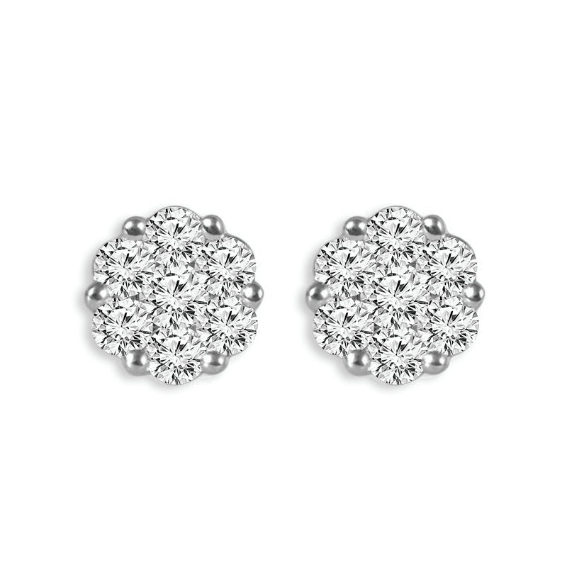 Diamond Fashion Earrings 0.75 ct tw 14k White Gold