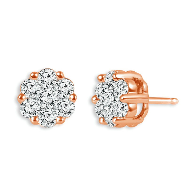 Diamond Fashion Earrings 0.75 ct tw 14k White Gold