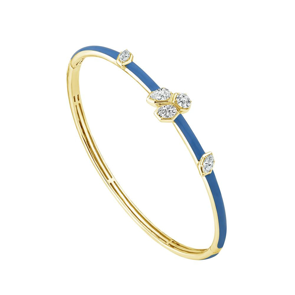 Diamond Fashion Bangle 1 ct tw 14k Yellow Gold