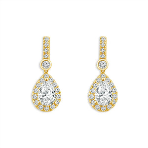 Diamond Fashion Earrings 1.33 ct tw 14k White Gold