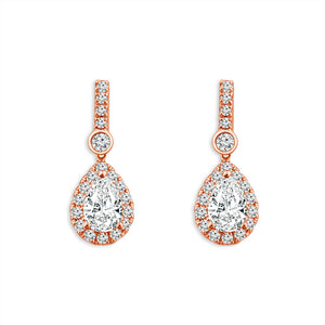 Diamond Fashion Earrings 1.33 ct tw 14k White Gold