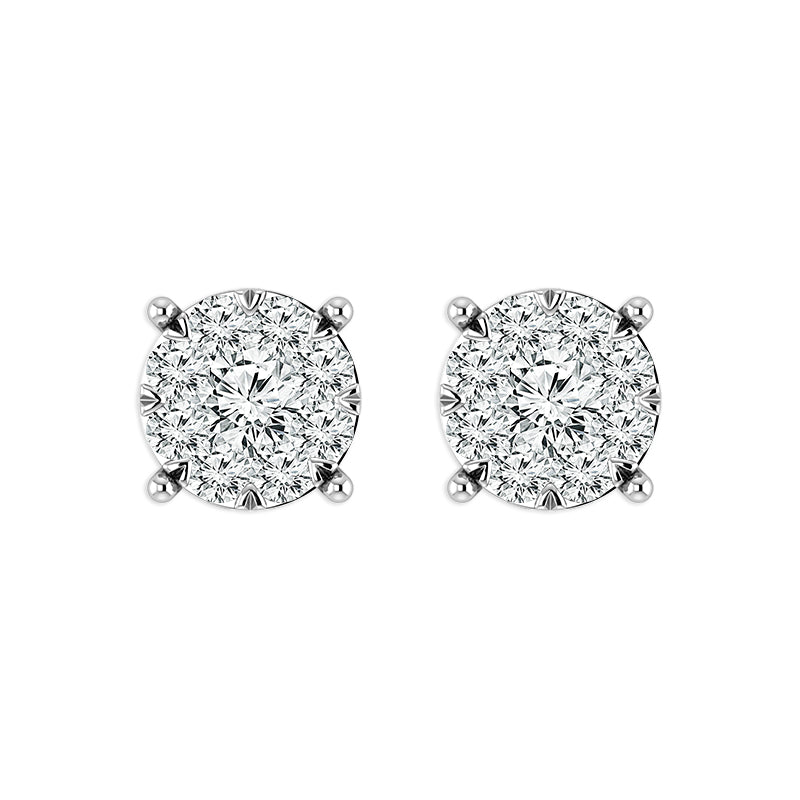 Diamond Fashion Earrings 0.5 ct tw 14k White Gold