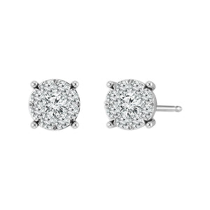 Diamond Fashion Earrings 0.5 ct tw 14k White Gold