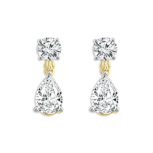 Diamond Fashion Earrings 2 ct tw 14k White Gold