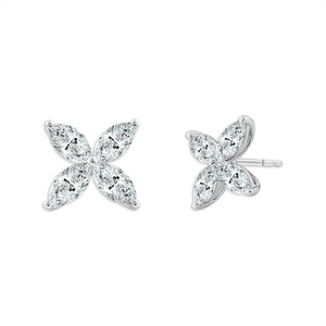 Diamond Fashion Earrings 1.50 ct tw 14k White Gold