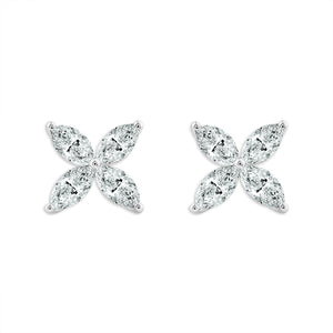 Diamond Fashion Earrings 1.50 ct tw 14k White Gold