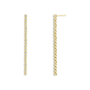 Diamond Fashion Earrings 0.77 ct tw 14k White Gold