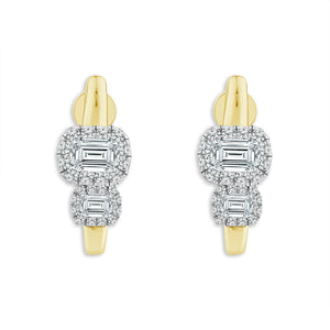 Diamond Fashion Earrings 2.50 ct tw 14k White Gold