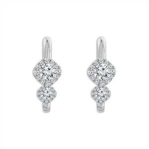Diamond Fashion Earrings 2.60 ct tw 14k Yellow Gold