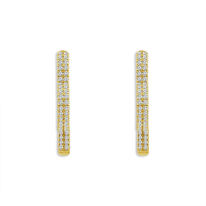 Diamond Fashion Earrings 1.50 ct tw 14k Yellow Gold