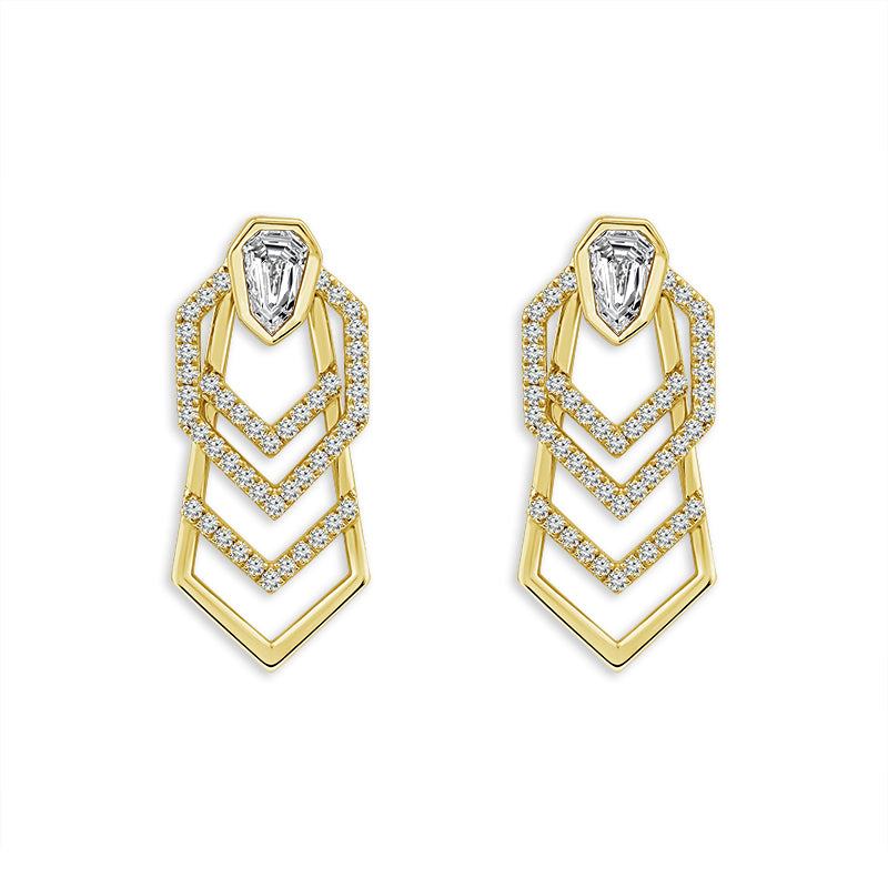 Diamond Fashion Earrings 1 ct tw 14k White Gold
